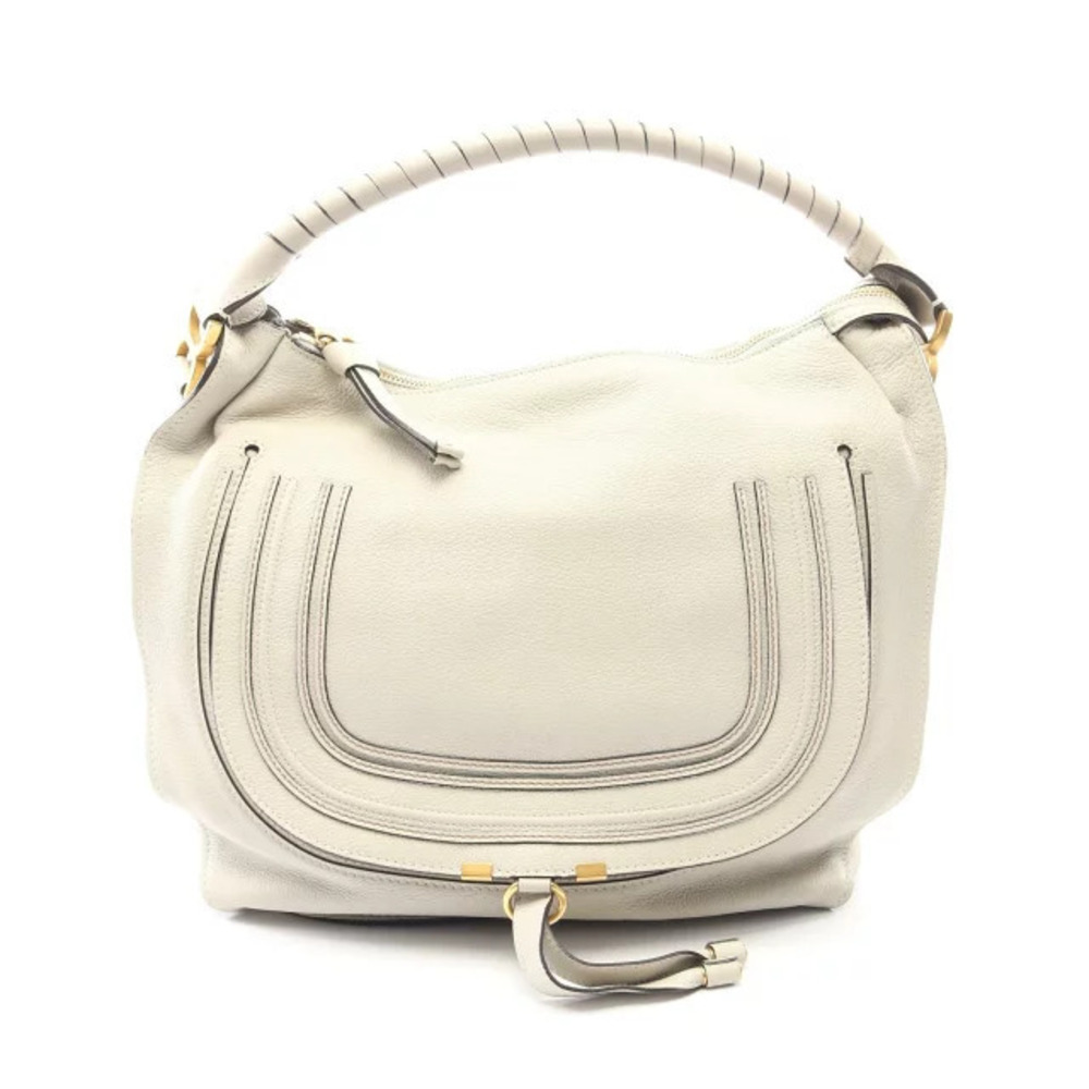 Chloe MARCIE Shoulder Bag Leather Gray